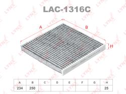 Фильтр салона CITROEN Jumper 06>, FIAT Ducato 06>, PEUGEOT Boxer 06> угольный LAC-1316C
