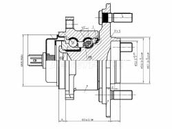 Ступичный узел задн. TOYOTA MARK X ZIO/RAV4 07-/LEXUS HS250H 09-/NX200T 14-