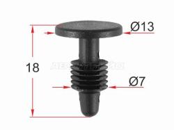 Клипса обшивки кузова FORD (1 шт.)