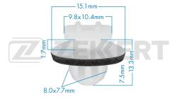 Клипса крепёжная Toyota (миним. кол-во заказа 10 шт) be-3594