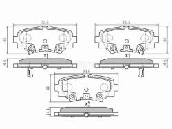 Колодки тормозные (Сзади) Mazda 3 13-19 / Axela 13-19