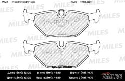 E110296 Колодки тормозные BMW E36/E46/Z4 E85/E86 задние SemiMetallic