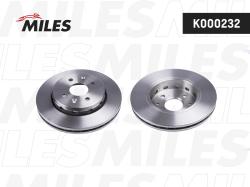 K000232 Диск тормозной KIA SHUMA 01-04/SPECTRA 00- передний вент.D 258мм.
