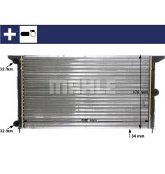 Радиатор охлаждающей жидкости VW SHARAN/FORD GALAXY/SEA cr607000s