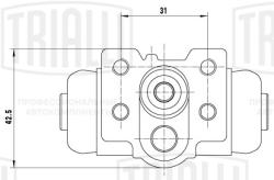 Цилиндр торм. для а/м Honda CR-V (95-)/HR-V (98-) зад. прав. d=20.6мм (CF 0557)