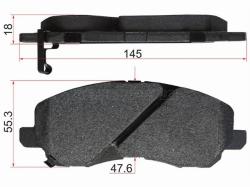 Колодки тормозные (Спереди) Mitsubishi ASX 10- / Delica 94-07 / L200 96-14 / Lancer 02-17 / Citroen