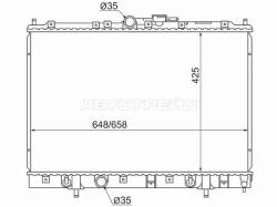 Радиатор Mitsubishi Pajero iO 98-00