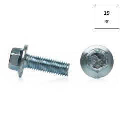 Болт 6х25 кп 10.9 DIN 6921 оц. (с насеч.) 19кг FORTLUFT sts021807