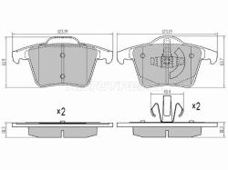 Колодки тормозные (Сзади) Volvo XC90 02-19
