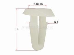 Клипса фиксатор HONDA (1 шт.)