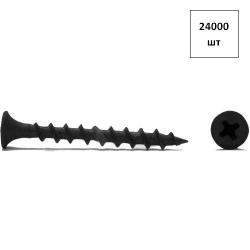 саморез потай.3.5х19 частый ш.р. оксид. 24000шт FORTLUFT sts026727