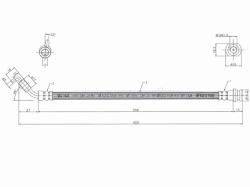 Шланг тормозной задний (Таиланд) SUZUKI GRAND VITARA II 05-16 RH