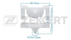 Клипса крепёжная Mercedes-Benz (миним. кол-во заказа 10 шт) be-3347