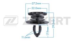 Клипса крепёжная VAG (миним. кол-во заказа 10 шт) be-3647