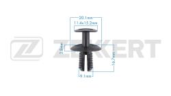 Клипса крепёжная Mercedes-Benz VAG (миним. кол-во заказа 10 шт) be-3727