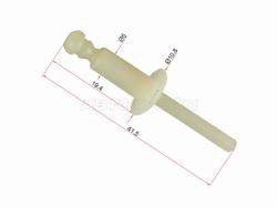 Клипса заклепка пластиковая (1 шт.)