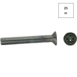 Винт 6х35-35 потай. DIN 965 оц. (РМЗ) 25кг FORTLUFT sts012318