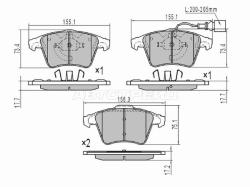 Колодки тормозные (Спереди) Volkswagen Touareg 02-10 / Transporter 03- / LADA Kalina 04-13