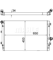 Радиатор охлаждающей жидкости AUDI A3 II 03- cr1539002s