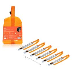 Цепи (браслеты) противоскольжения для лег.авто (колёса 165-205 мм), к-т 6 шт.(ACB-P-03)