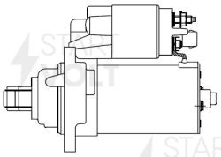 Стартер для а/м VAG Passat B3/B4 (91-)/Sharan (96-) 1.9TDI/Ford Galaxy (97-) 2.3i 1,8кВт (LSt 1881)