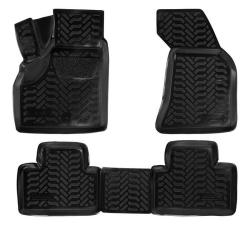 AIRLINE ACM-PS-06 Ковры для Лада Priora (07-), 4 шт., выс. борт, 3D с подпятником, ТЭП, черн.