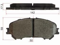 Колодки тормозные (Спереди) Nissan Qashqai 13-22 / X-Trail 13-22 / Rogue 14-17 / Renault Espace 15-1