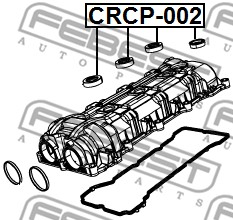 Кольцо уплотнит.свечного колодца CHRYSLER 300C 10-/DODGE CARAVAN 07- CRCP-002
