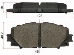 Колодки тормозные (Спереди) Toyota Allion (T260) 07-21 / Corolla (E180) 12-19 / Corolla Fielder (E14