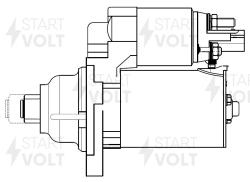 Стартер для а/м VAG Yeti (09-) 1.2TSI/Passat B6 (05-) 1.6i 1,1кВт (LSt 1852)