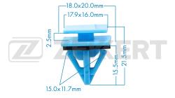 Клипса крепёжная Hyundai (миним. кол-во заказа 10 шт) be-2328