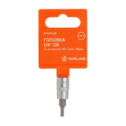 Головка 1/4" со вставкой HEX 3мм, L=38мм (ATAP028)