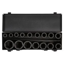 Набор головок ударных 1/2"DR L=78мм, 16пр. (10-32мм) металл.кейс (ATAS043)