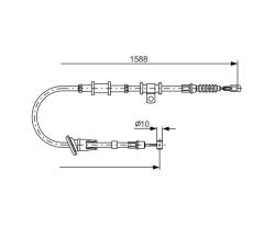 Трос стоян торм Mitsubishi Carisma 1987482245