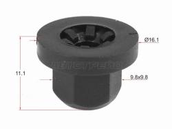 Гайка пластиковая BMW/CHEVROLET/MERCEDES/GM (1 шт.)