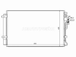 Радиатор кондиционера Kia Sorento 09-21