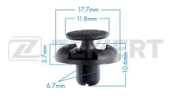 Клипса крепёжная Toyota (миним. кол-во заказа 10 шт) be-1499