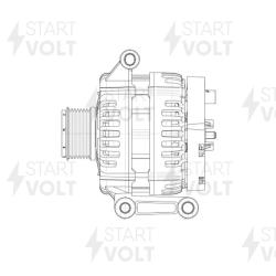 Генератор для а/м Ford Transit (06-)/Land Rover Defender (06-) 2.4TDCi 150A (LG 1082)