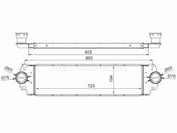 Интеркулер VW TRANSPORTER T5/MULTIVAN 03-