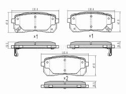 Колодки тормозные (Сзади) Kia Carnival 99-02 / Sorento 14-18 / Hyundai Grand Starex 07-17 / H1 07-18