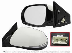 Зеркало Hyundai Santa Fe 15-19 (Слева/ Обогрев/ Регулировка/ Повторитель поворота/ Подсветка/ 10 кон