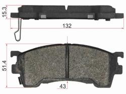 Колодки тормозные (Спереди) Mazda 323 98-03 / 626 92-97 / Capella 94-02 / Cronos 91-95