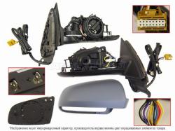 Зеркало Audi A4 04-09 (Справа/ Обогрев/ Регулировка/ Складывание/ Память/ 14 контактов)