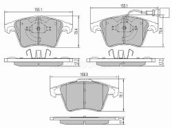 Колодки тормозные (Спереди) Volkswagen Touareg 02-10 / Transporter 03- / LADA Kalina 04-13