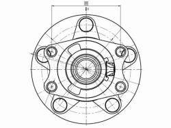 Ступичный узел задн. MMC ASX/LANCER/OUTLANDER/RVR 4WD 07-