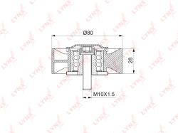 Ролик ремня приводного BMW E90 M57/N43/45/46/47/54/57 PB-7165