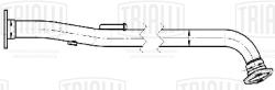 TRIALLI ERP 0720 Труба приёмная для автомобилей Nissan Almera N16 (00-) 1.5i/1.8i (алюминизированная сталь)
