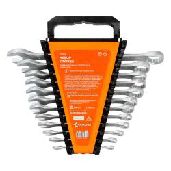 Набор ключей комбинированных PRO 12пр. (6-22мм) холдер (AT-12-46)