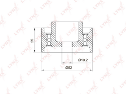 Ролик ремня ГРМ MAZDA 323/626 2.0D 98- J1143019