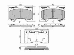 Колодки тормозные (Спереди) Nissan Patrol 10-24 / Infiniti QX80 13-20
